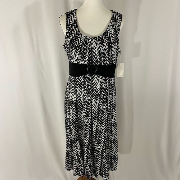 NWT Perception Black and White Dress - Picture 1 of 7